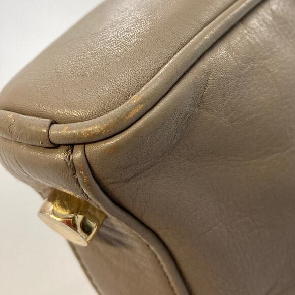 REBECCA MINKOFF TAUPE LEATHER GOLD STUD CROSSBODY BAG( ASIS) - Picture 7 of 16